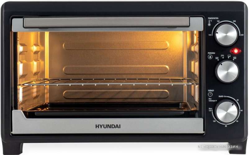 Мини-печь Hyundai MIO-HY072,  серебристый