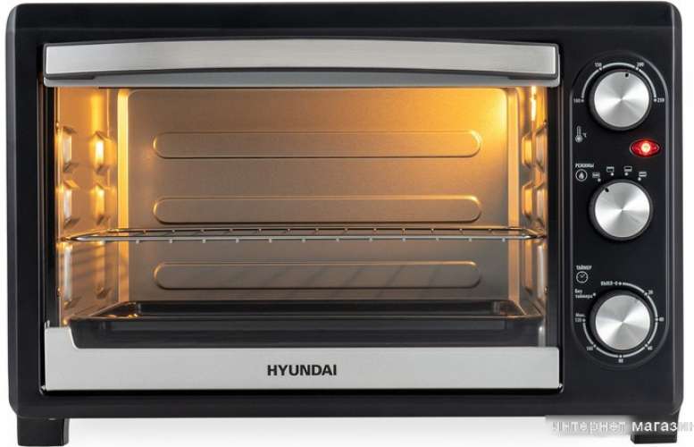 Мини-печь Hyundai MIO-HY073,  серебристый