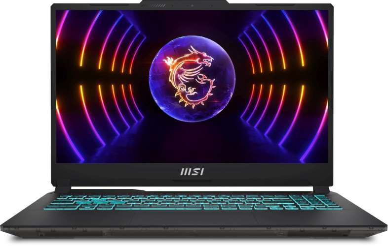 Ноутбук игровой MSI Cyborg 15 A12VF-1215XRU 15.6", IPS, Intel Core i7 12650H 2.3ГГц, 10-ядерный, 16ГБ DDR5, 512ГБ SSD,  NVIDIA GeForce  RTX 4060 для ноутбуков - 8 ГБ, без операционной системы, черный