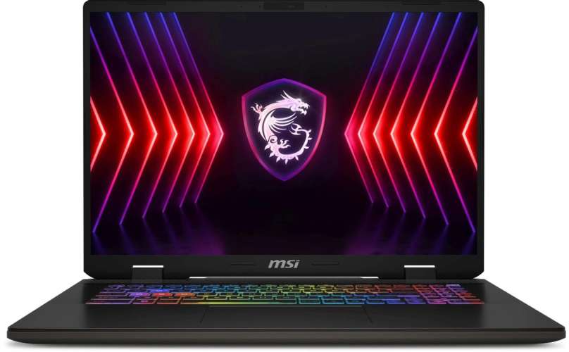 Ноутбук игровой MSI Sword 17 HX B14VFKG-046XRU 17", IPS, Intel Core i9 14900HX 2.2ГГц, 24-ядерный, 16ГБ DDR5, 1ТБ SSD,  NVIDIA GeForce  RTX 4060 для ноутбуков - 8 ГБ, без операционной системы, серый к