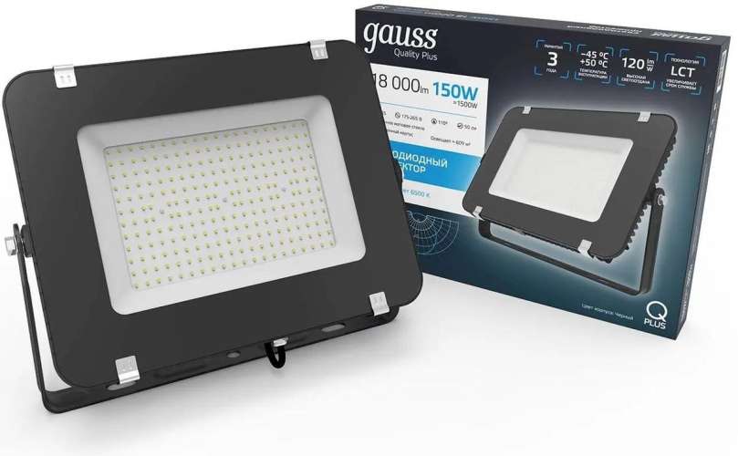 Прожектор уличный GAUSS 613100150, 150Вт