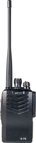 Рация Аргут A-74 dPMR VHF 16кан. до 21.60км компл.:1шт аккум. черный (RU51012)