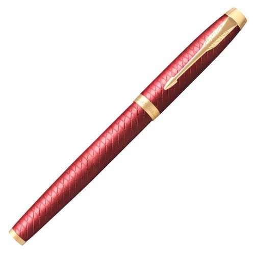 Ручка перьев. Parker IM Premium F318 (2143650) Red GT F ст.нерж. подар.кор.