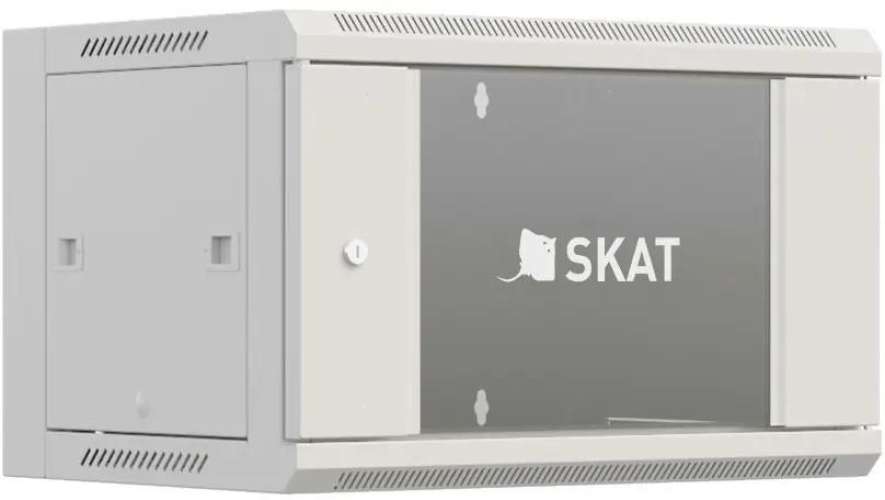 Шкаф коммутационный БАСТИОН Skat TB-9W645GF-G 4412 настенный,  стеклянная передняя дверь,  9U,  600x500x450 мм