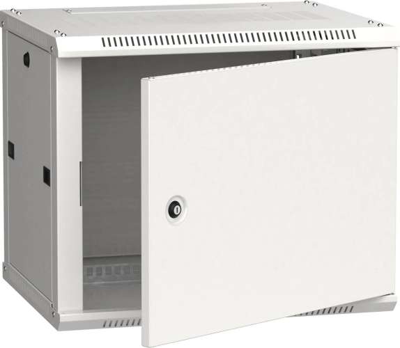 Шкаф коммутационный ITK Linea W LWR3-06U64-MF настенный,  металлическая передняя дверь,  6U,  600x370x450 мм