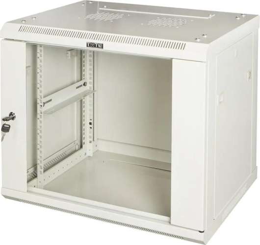 Шкаф коммутационный LanMaster Pro TWT-CBWPG-15U-6X8-GY настенный,  стеклянная передняя дверь,  15U,  600x768x800 мм