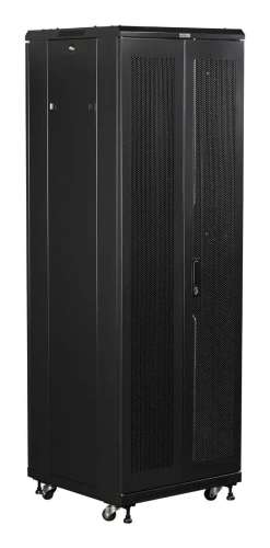 Шкаф коммутационный LanMaster TWT-CBB-18U-6X6-G1 напольный,  стеклянная передняя дверь,  18U,  600x600 мм