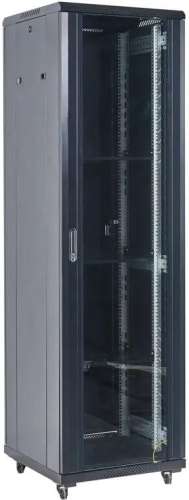 Шкаф коммутационный REXANT 04-3266-212 напольный,  стеклянная передняя дверь,  32U,  600x1609x600 мм