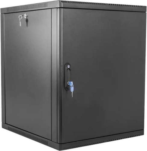 Шкаф коммутационный ЦМО ШРН-12.500.1-9005 настенный,  стальная передняя дверь,  12U,  600x612x529 мм