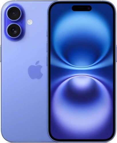 Смартфон Apple iPhone 16 128Gb,  A3287,  ультрамарин