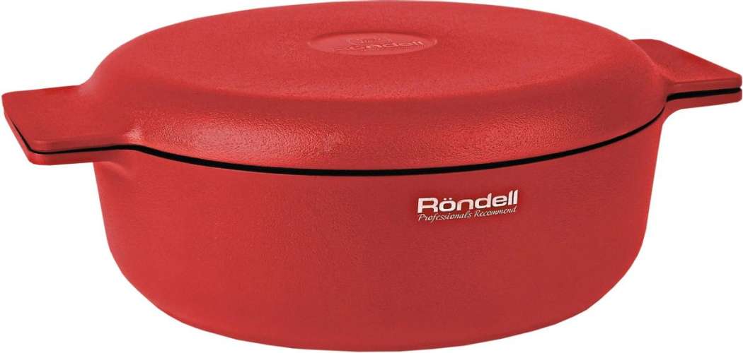 Сотейник Rondell Red Edition RDA-1119, с крышкой, красный