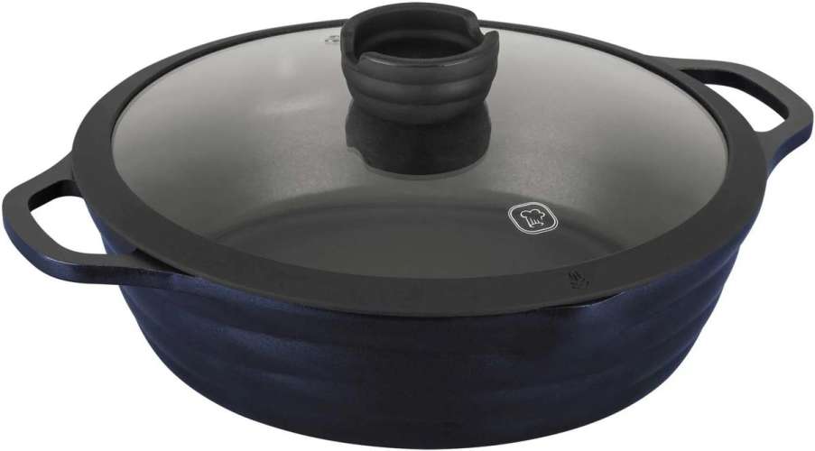 Сотейник Rondell Royal Blue RDA-1547, с крышкой, синий