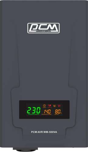 Стабилизатор напряжения POWERCOM WM-500VA графитовый