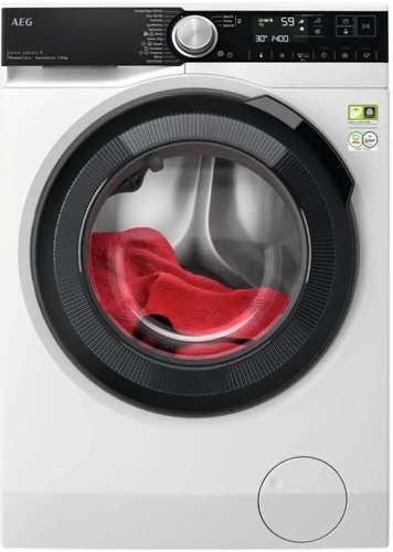 Стиральная машина AEG LFR85146QE, с фронтальной загрузкой, с паром, 10кг, 1400об/мин, инверторная,  с английской панелью управления
