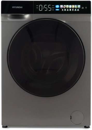 Стиральная машина Hyundai WFE9230 Dark Gray, с фронтальной загрузкой, с паром, 10кг, 1200об/мин, инверторная