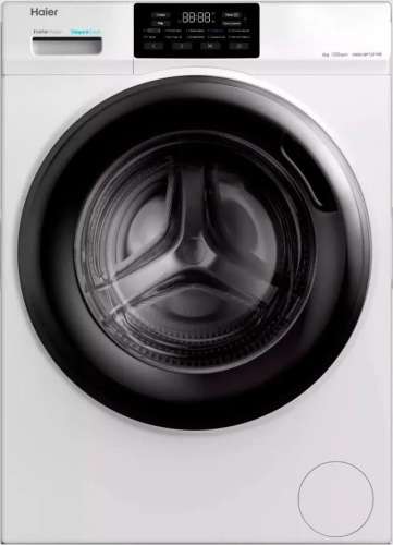 Стиральная машина узкая HAIER HW60-BP12919B, с фронтальной загрузкой, с паром, 6кг, 1200об/мин, инверторная