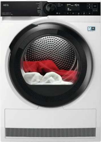 Сушильная машина AEG TR838H4CE белый, с английской панелью управления