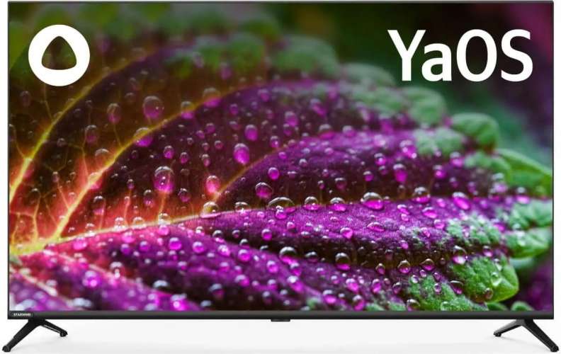 Телевизор LED Starwind 43&quot; SW-LED43UG405 Яндекс.ТВ Frameless черный 4K Ultra HD 60Hz DVB-T DVB-T2 DVB-C DVB-S DVB-S2 USB WiFi Smart TV