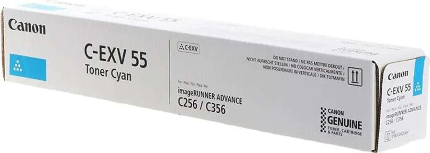 Тонер Canon C-EXV55C,  для imageRUNNER C256i/C256/C356,  голубой, 460грамм, туба