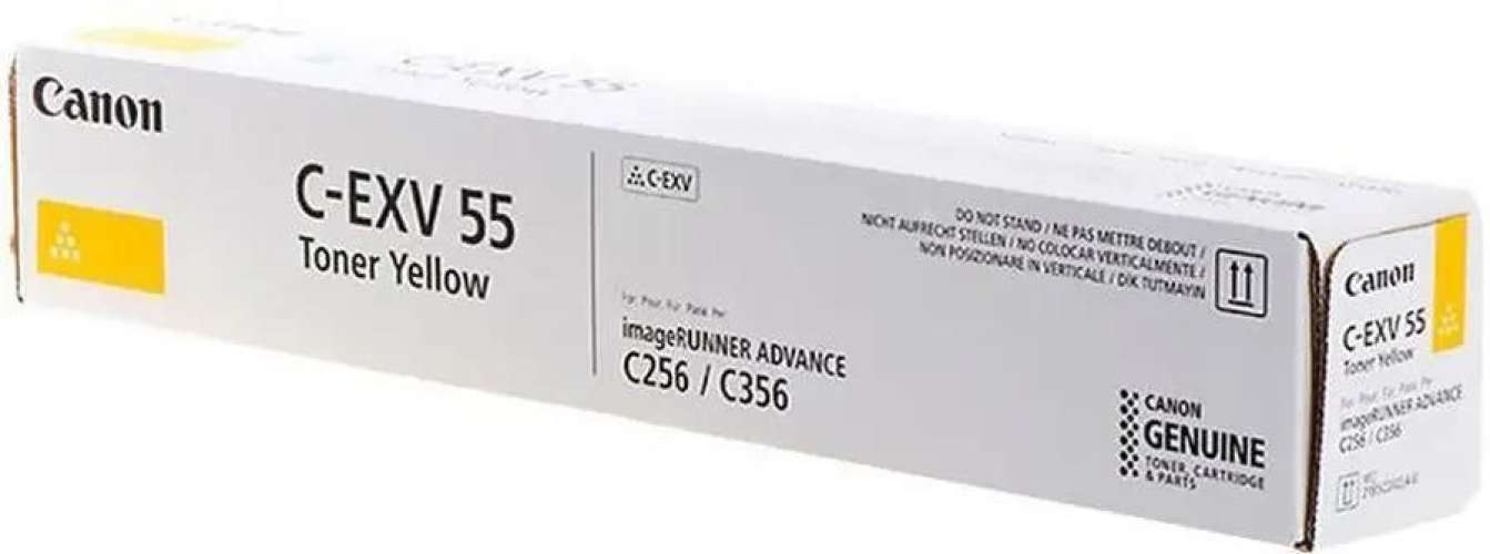 Тонер Canon C-EXV55Y,  для imageRUNNER C256i/C256/C356,  желтый, 460грамм, туба