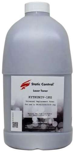 Тонер STATIC CONTROL KYTKUNIV-10KG,  для Kyocera TK-120/130/140/160/170/1130/1140/3100/3110/3120/3130/4105/435,  черный, 10000грамм, пакет