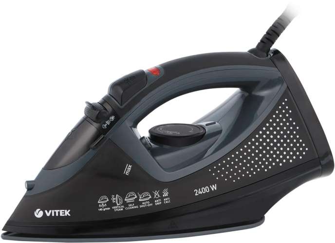 Утюг Vitek VT-8346,  2400Вт,  черный