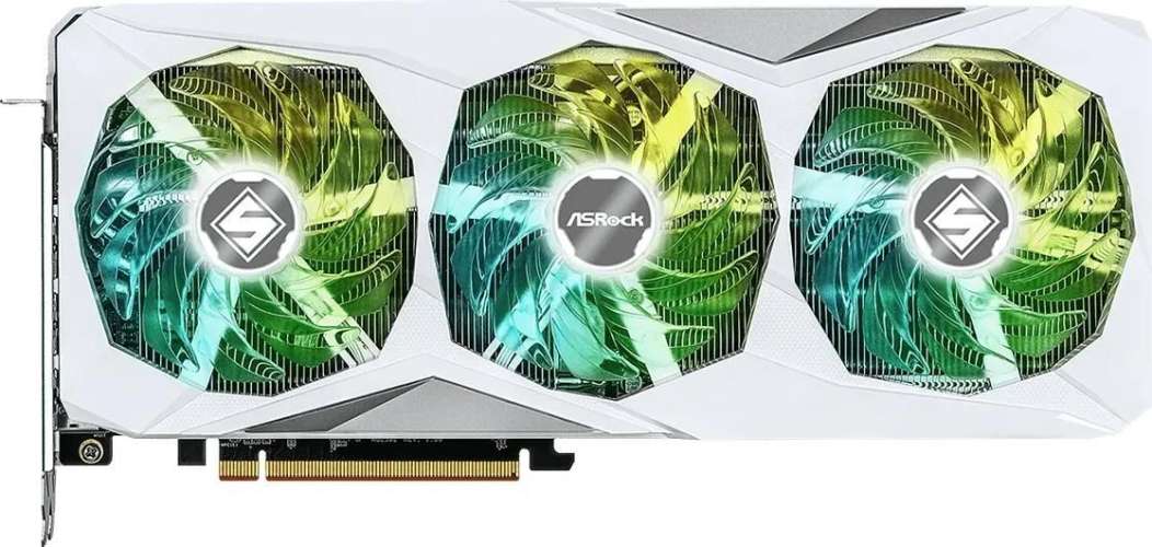 Видеокарта ASROCK AMD  Radeon RX 7700XT RX7700XT SL 12GO 12ГБ Steel Legend, GDDR6, OC,  Ret