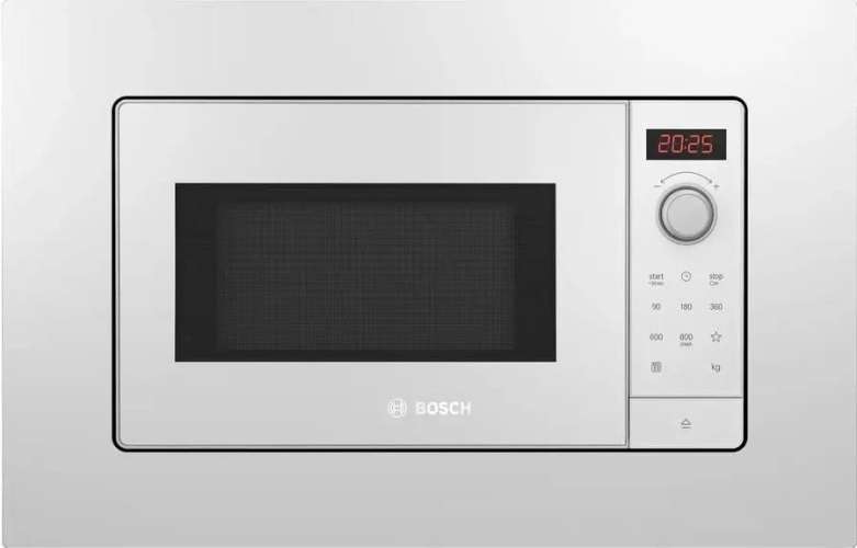 Встраиваемая микроволновая печь Bosch Serie 2 BFL623MW3, 20л, 800Вт, белый