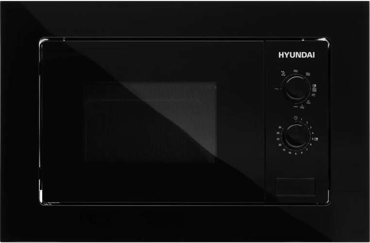 Встраиваемая микроволновая печь Hyundai HBW 2030 BG, 20л, 800Вт, черный