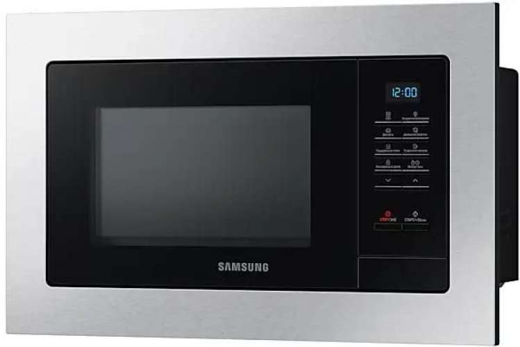 Встраиваемая микроволновая печь Samsung MS23A7013AT/BW, 23л, 1150Вт, черный