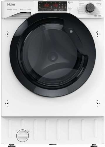 Встраиваемая стиральная машина HAIER HWDQ90B416FWB-RU с сушкой, под столешницу