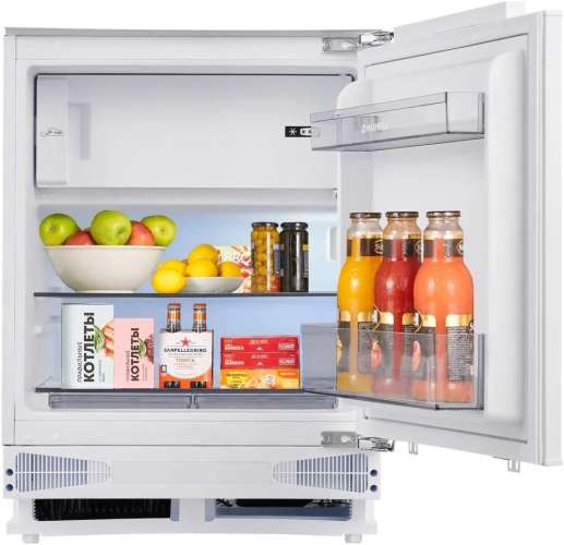 Встраиваемый холодильник MAUNFELD MBF88SWGR Inverter, 115л, 81.5см
