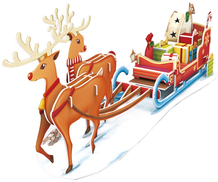 CubicFun Christmas Sleigh P681h