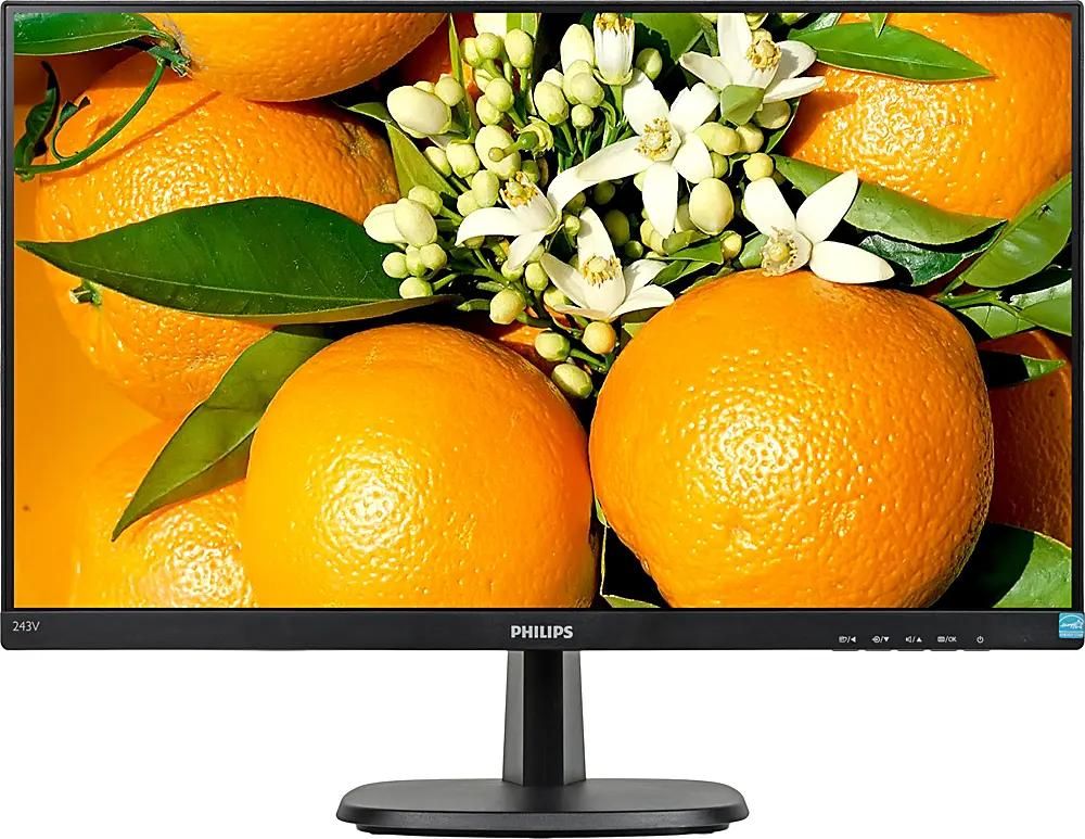 23.8" Монитор Philips 243V7QJABF (00/01),  1920x1080,  IPS,  75Гц,  1хHDMI,  1хDP,  черный