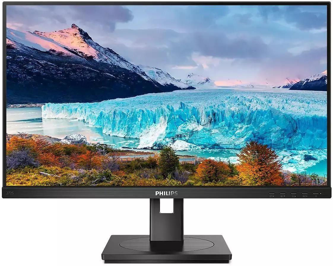 27" Монитор Philips 272S1M(00/01),  1920x1080,  IPS,  75Гц,  1хHDMI,  1хDP,  черный