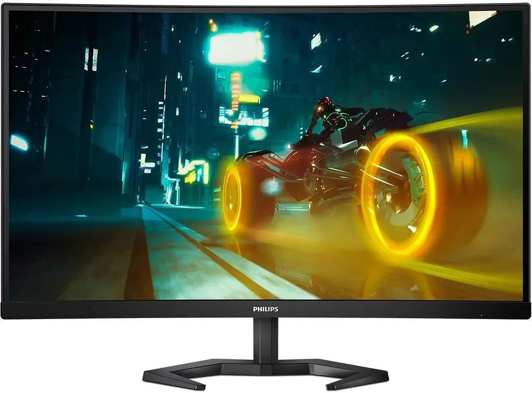 27" Монитор Philips 27M1C3200VL/00,  1920x1080,  VA,  165Гц,  2хHDMI,  1хDP,  изогнутый, черный