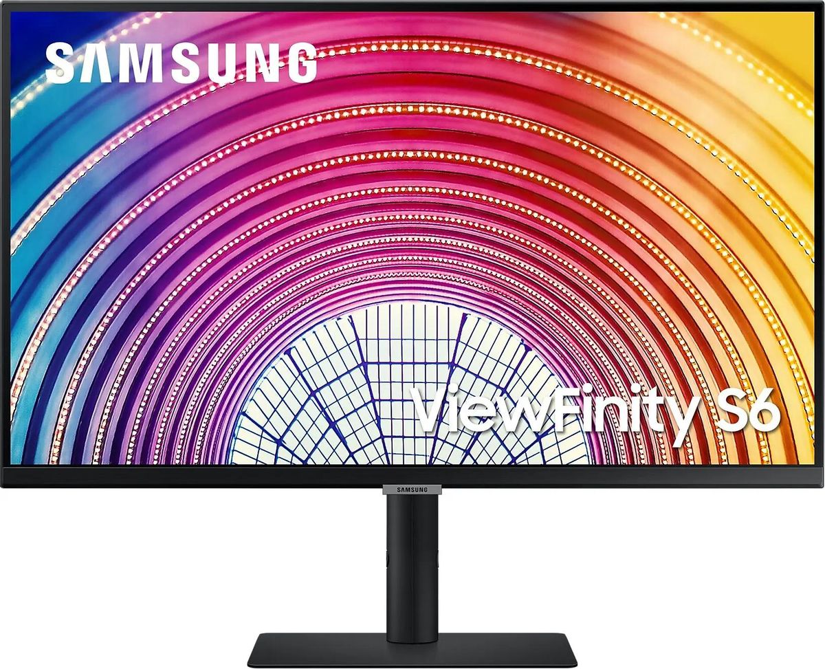 27" Монитор Samsung ViewFinity S6 S27A600NAU,  2560x1440,  IPS,  75Гц,  1хHDMI,  1хDP,  черный