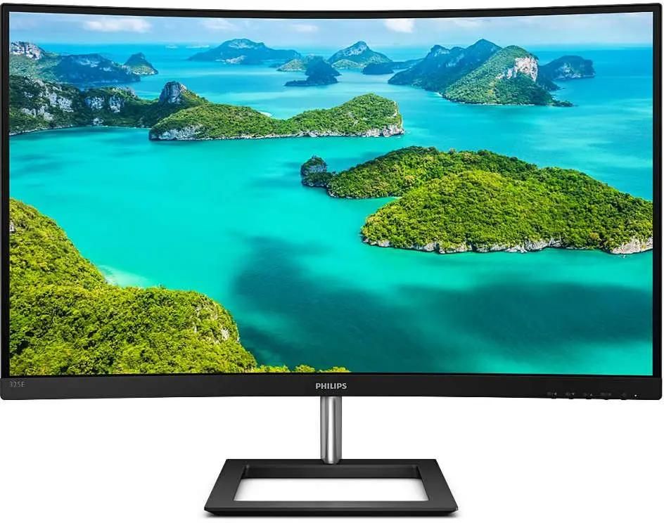 31.5" Монитор Philips 325E1C(00/01),  2560x1440,  VA,  75Гц,  1хHDMI,  1хDP,  изогнутый, черный