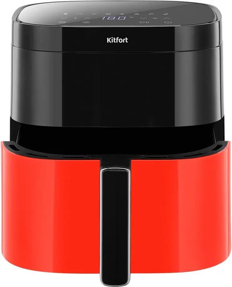 Аэрогриль KitFort КТ-2291,  красный и черный