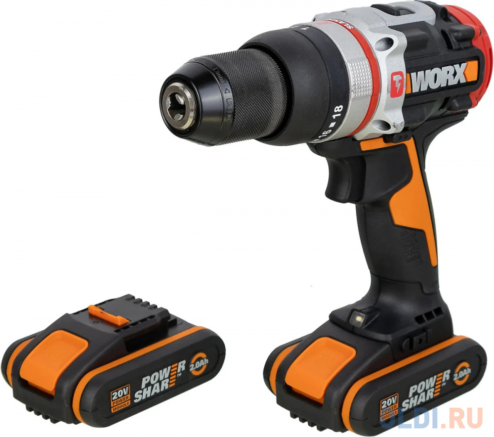 Аккумуляторная бесщеточная дрель-шуруповерт WORX WX354