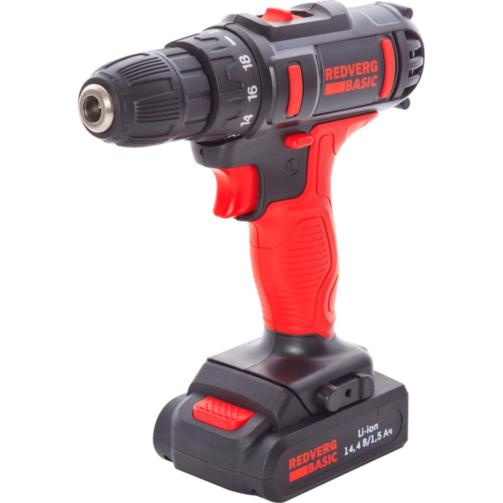 Аккумуляторный шуруповерт REDVERG Basic SD14LE/1-2
