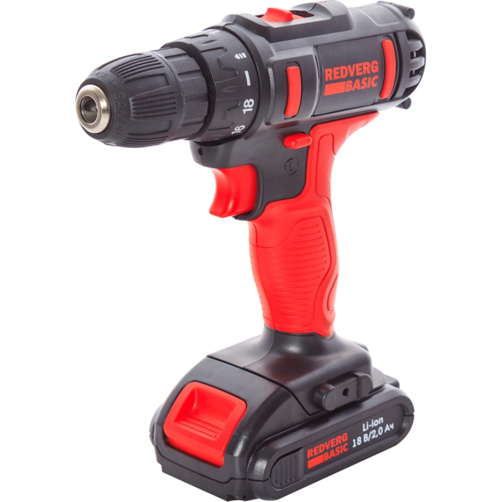 Аккумуляторный шуруповерт REDVERG Basic SD18LE/1-2