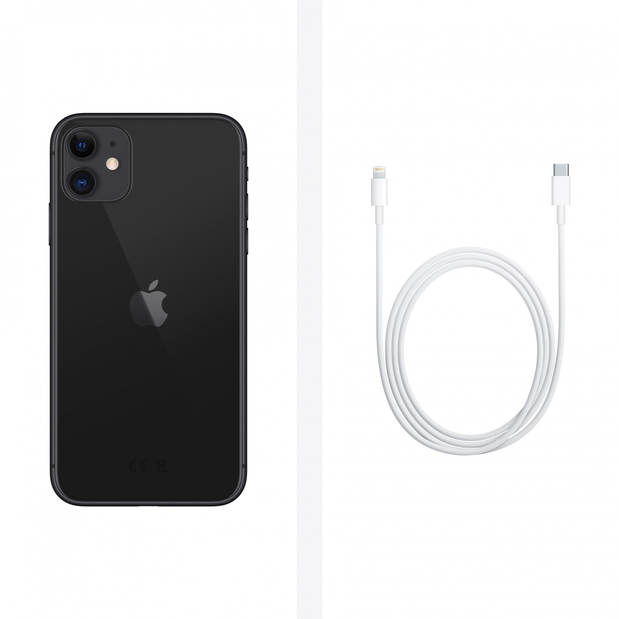 Смартфон Apple iPhone 11 A2221 128Gb/6Gb черный (MHDH3LZ/A)