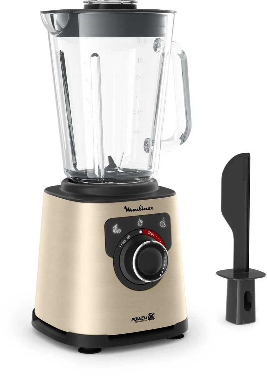 Блендер Moulinex Perfect Mix+ LM871A10,  стационарный,  песочный/черный