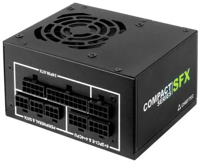 Блок питания CHIEFTEC Compact CSN-550C,  550Вт,  80мм,  черный, retail