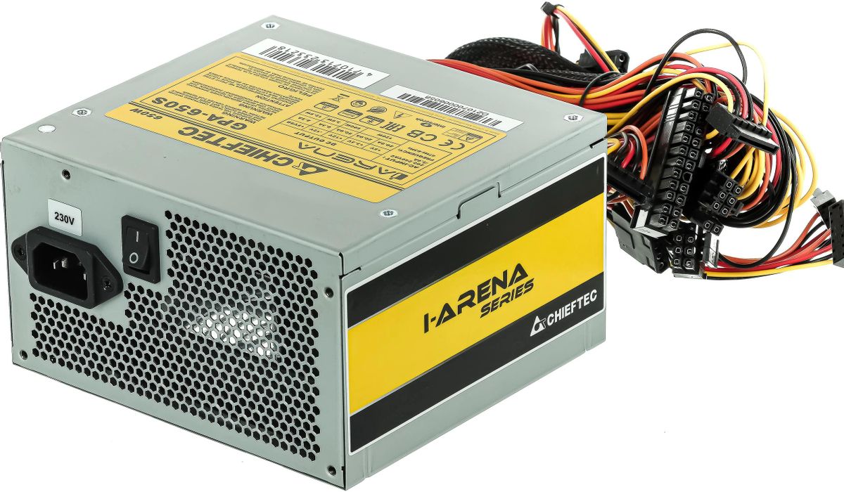Блок питания CHIEFTEC iArena GPA-650S,  650Вт,  120мм,  серый
