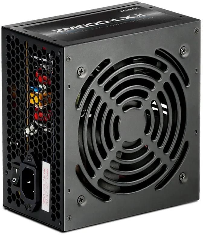 Блок питания Zalman ZM600-LXII,  600Вт,  120мм,  черный, retail