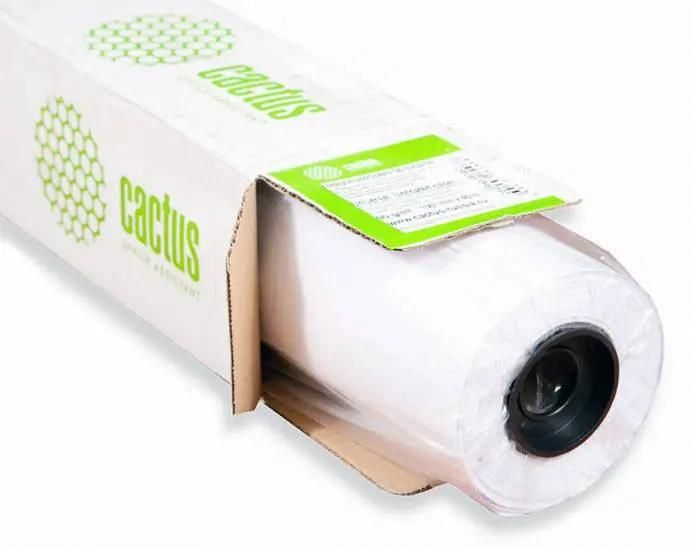 Бумага Cactus CS-LFP80-914175, A0+, инженерная, 914мм х 175м, втулка 76.2мм (3"), 80г/м2, белый