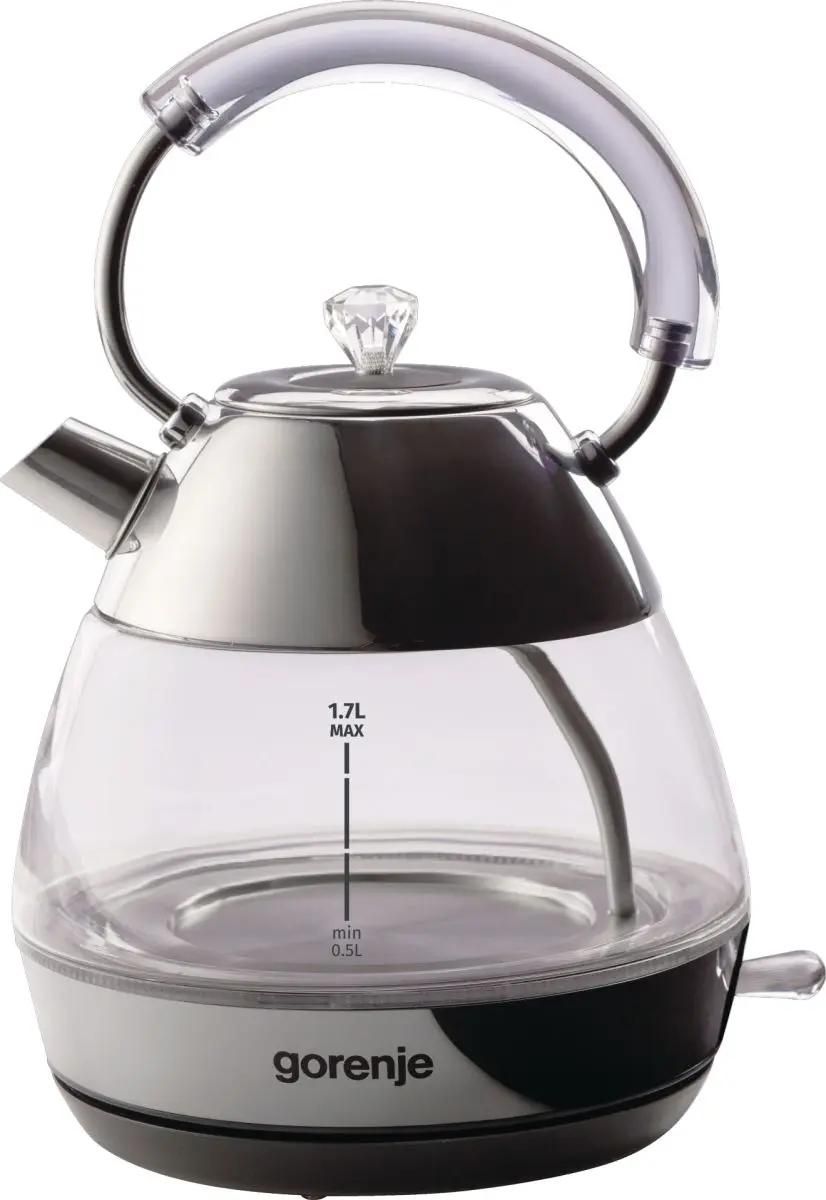 Чайник электрический Gorenje K17GPD, 2200Вт, нержавеющая сталь