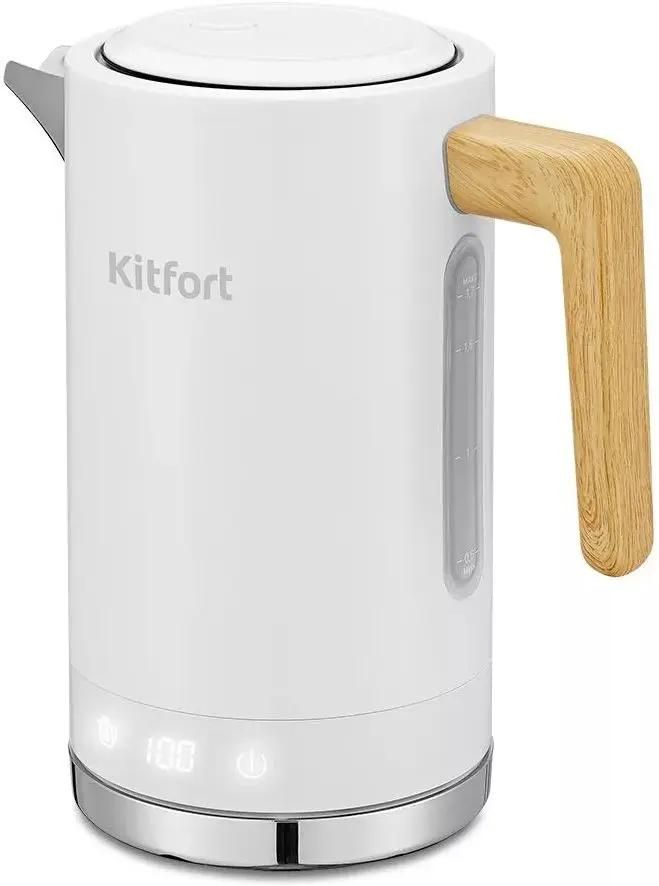 Чайник электрический KitFort КТ-6189, 2200Вт, белый